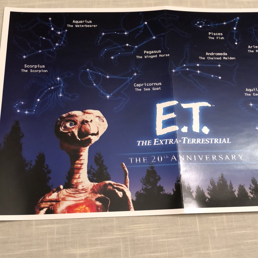 E.T. THE EXTRA-TERRESTRIAL 20TH ANNIVERSARY-SOLAR SYSTEM/CONSTELLATIONS P002